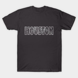 Houston Street Map T-Shirt